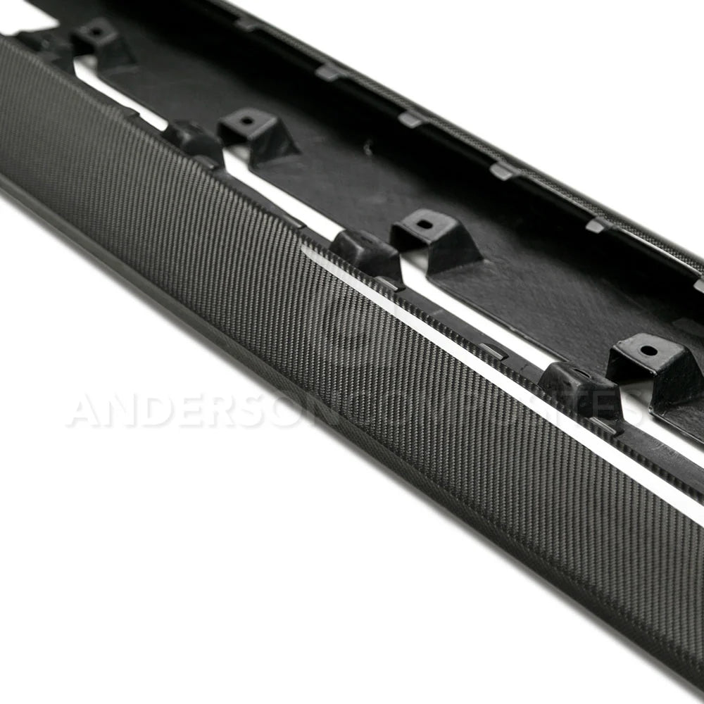 Anderson Composites 15-23 Mustang Carbon Fiber AR Rocker Panel Splitters AC-SS15FDMU-AR