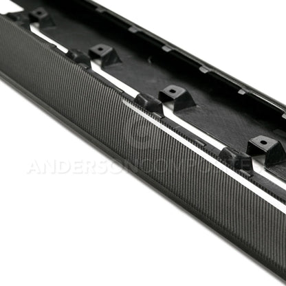 Anderson Composites 15-23 Mustang Carbon Fiber AR Rocker Panel Splitters AC-SS15FDMU-AR