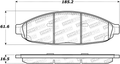 StopTech Premium Ceramic Brake Pads - 308.09970 Stoptech