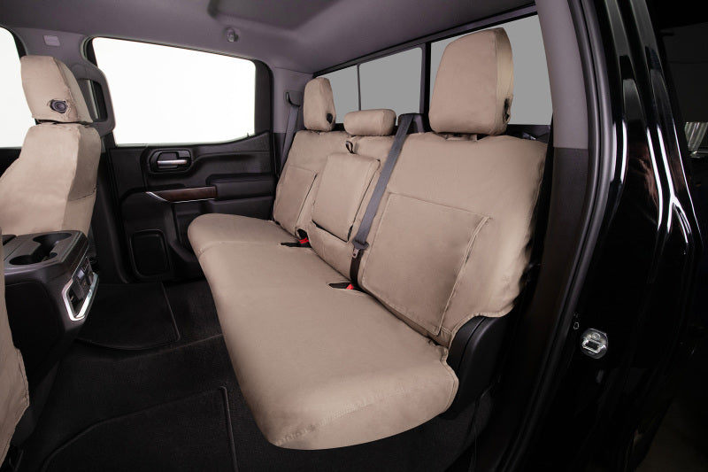 Covercraft 17-23 Dodge Ram 1500 Polycotton SeatSaver Custom Front Row Seat Covers - Taupe
