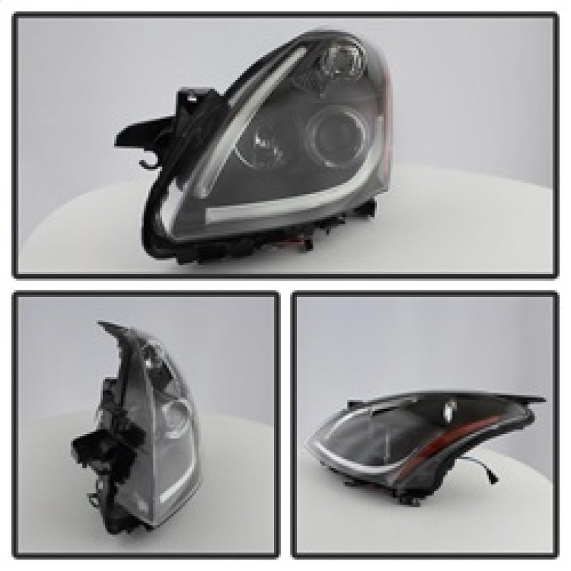Spyder Nissan Altima 4Dr 10-12 Projector Headlights Light DRL LED Halo Blk PRO-YD-NA104D-LTDRL-BK SPYDER