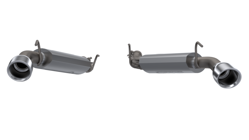 QTP 14-15 Chevrolet Camaro SS 6.2L 304SS AR3 Axle Back Exhaust w/4.5in Tips QTP