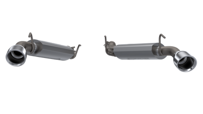 QTP 14-15 Chevrolet Camaro SS 6.2L 304SS AR3 Axle Back Exhaust w/4.5in Tips QTP