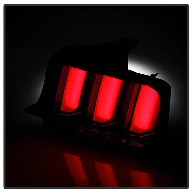 Spyder 05-09 Ford Mustang (Red Light Bar) LED Tail Lights - Smoke ALT-YD-FM05V3-RBLED-SM SPYDER
