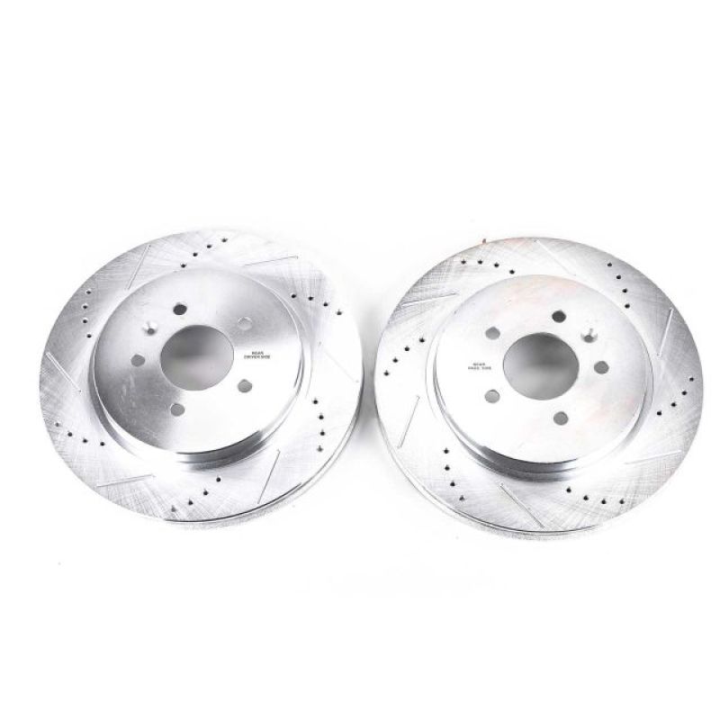 Power Stop 06-07 Cadillac CTS Rear Evolution Drilled & Slotted Rotors - Pair PowerStop