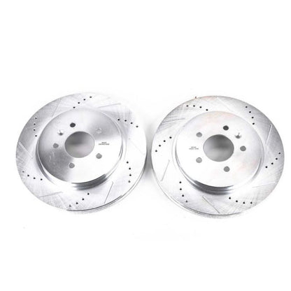 Power Stop 06-07 Cadillac CTS Rear Evolution Drilled & Slotted Rotors - Pair PowerStop