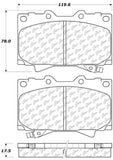 StopTech 98-07 Toyota Land Cruiser/Lexus LX470 Front Truck & SUV Brake Pad