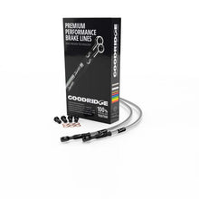 Load image into Gallery viewer, Goodridge 78-79 Honda CBX1000 Clear Front SS Brake Lines w/Black Fittings Goodridge