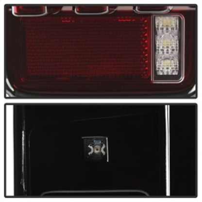 Spyder 07-16 Jeep Wrangler Version 2 Light Bar LED Tail Lights - Red Clear (ALT-YD-JWA07V2-LBLED-RC) SPYDER