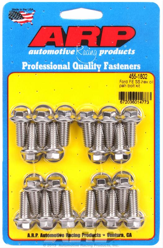 ARP Ford FE SS Hex Oil Pan Bolt Kit