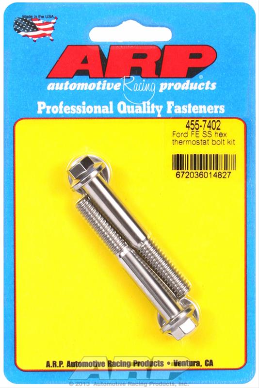 ARP Ford FE SS Hex Thermostat Bolt Kit