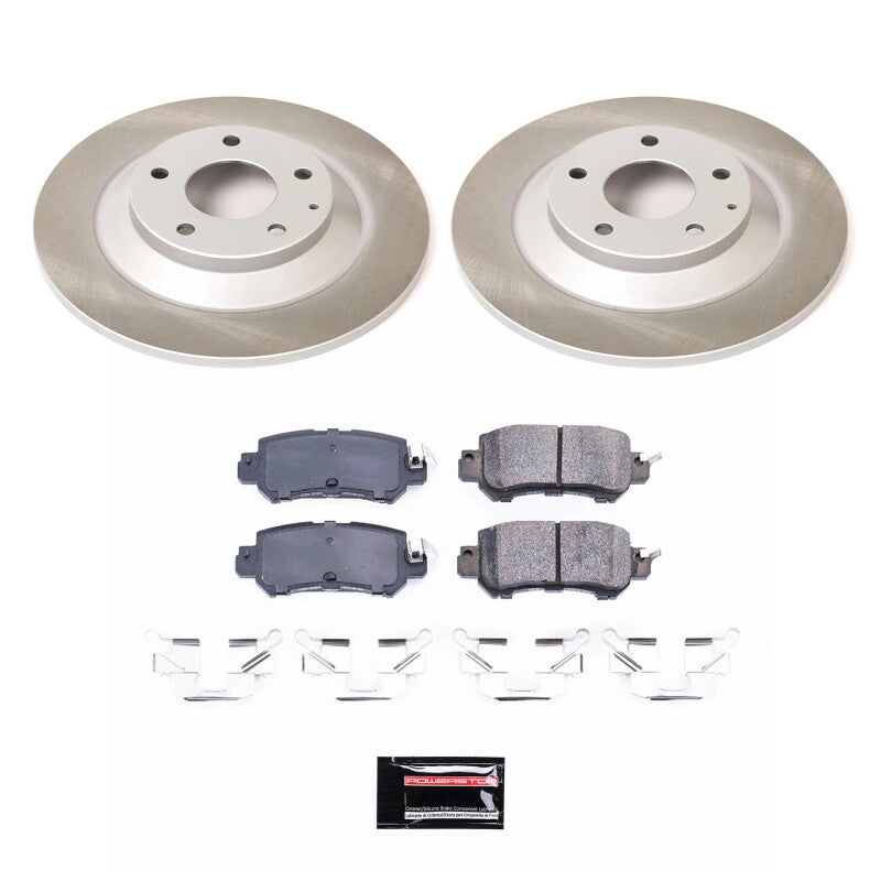 Power Stop 13-15 Mazda CX-5 Rear Semi-Coated Rotor Kit PowerStop