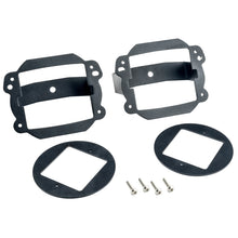 Load image into Gallery viewer, Oracle Jeep JK Fog Light to Cube Light Conversion Mount Brackets (Pair) w/ Bezel SEE WARRANTY