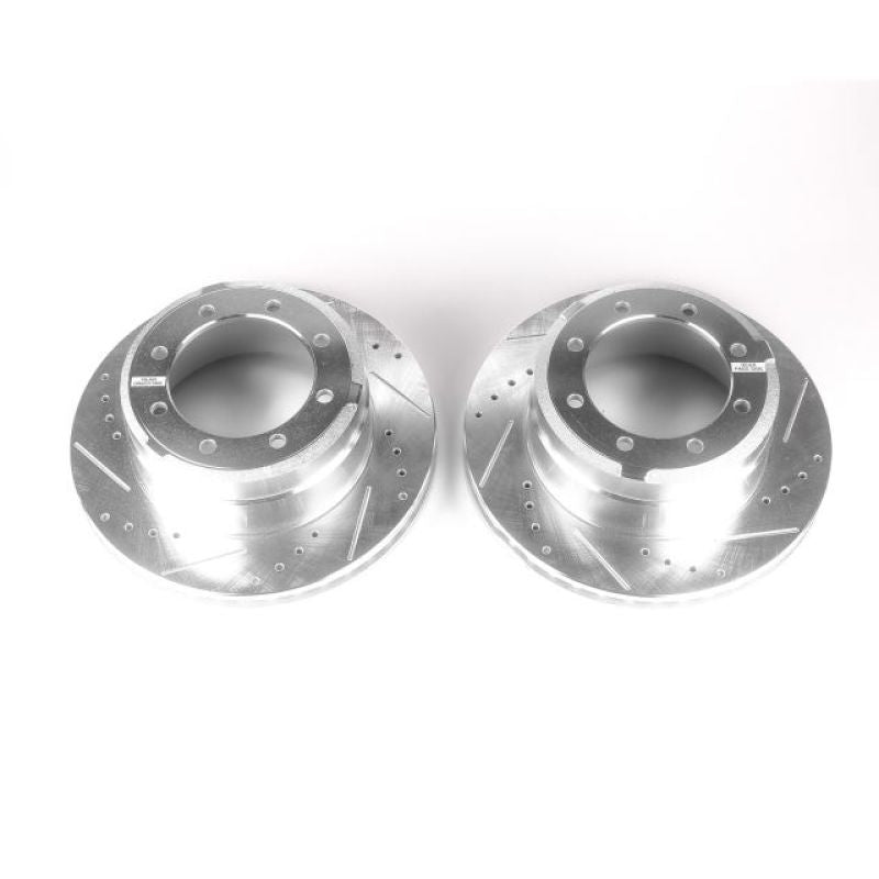 Power Stop 05-12 Ford F-350 Super Duty Rear Evolution Drilled & Slotted Rotors - Pair PowerStop