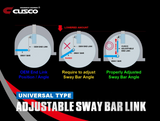 Cusco Universal Adjustable Front Sway Bar End Link Set(305mm-335mm)