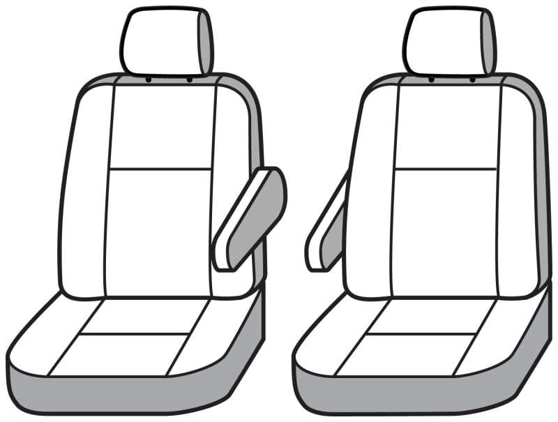 Covercraft 20-23 Ford Explorer Polycotton SeatSaver Custom Second Row Seat Covers - Grey