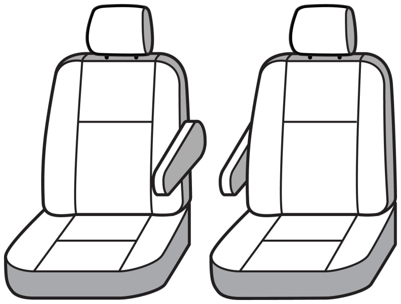 Covercraft 20-23 Ford Explorer Waterproof Polyester SeatSaver Custom Second Row Seat Covers - Grey