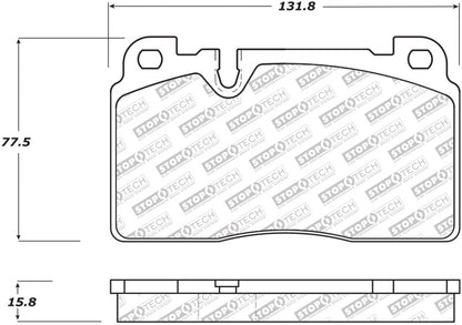 StopTech Street Disc Brake Pads - 305.16630 Stoptech