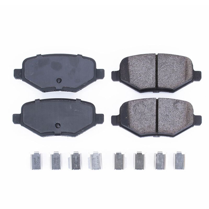 Power Stop 14-15 Ford Edge Rear Z17 Evolution Ceramic Brake Pads w/Hardware PowerStop