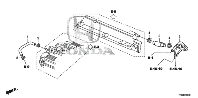 OEM HONDA/ACURA GENUINE Tube Clamp (D17) Second Air Pipe (91405-PM5-004) X1