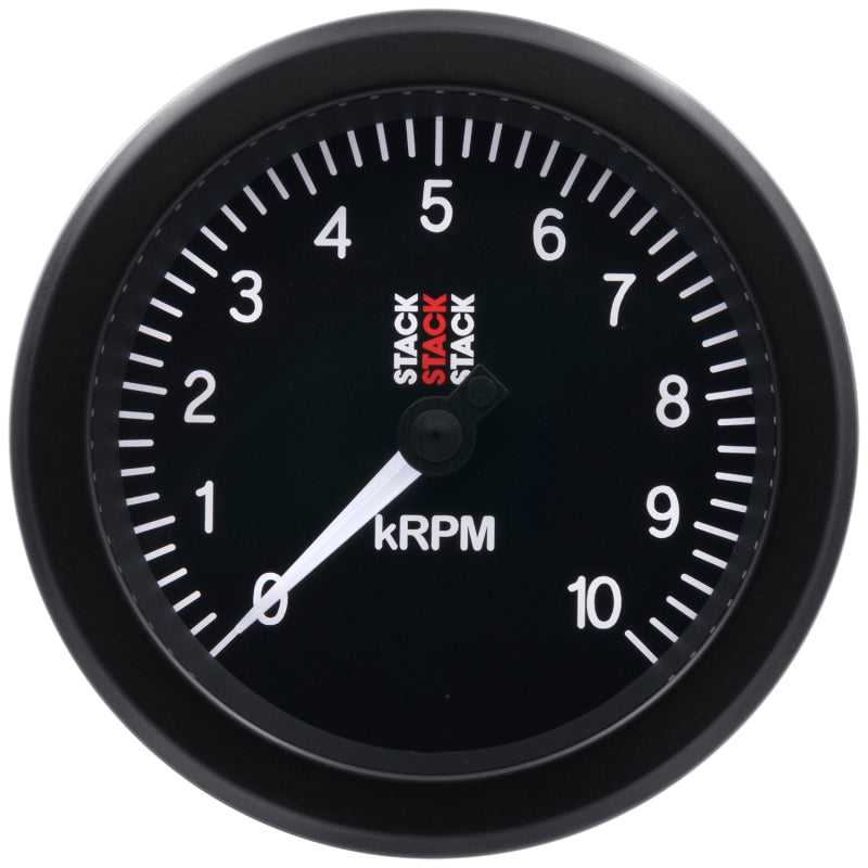 Autometer Stack Sport 88mm 0-10K RPM Tachometer - Black