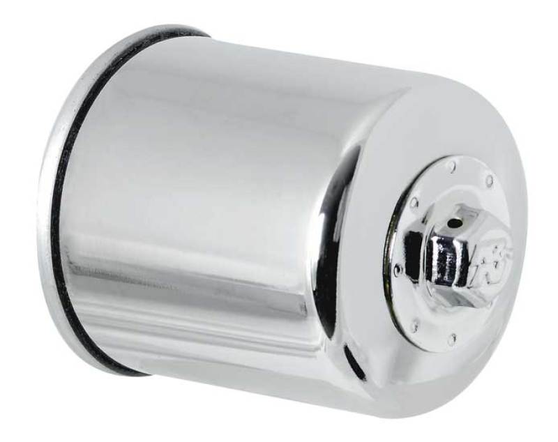 K&N Honda / Kawasaki / Yamaha / Polaris / Victory 2.688in OD x 3.344in H Oil Filter - Chrome K&N Engineering