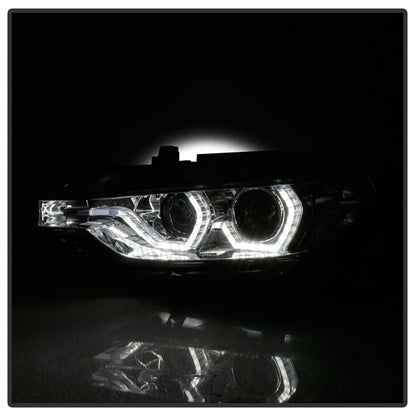 Spyder Signature BMW F30 3 Series 12-14 4DR Projector Headlights - Chrome (PRO-YD-BMWF3012-AFSHID-C) SPYDER