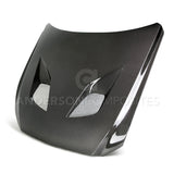 Anderson Composites 15-17 Mustang Double Sided Carbon Fiber Type-TT Hood - AC-HD15FDMU-TT-DS