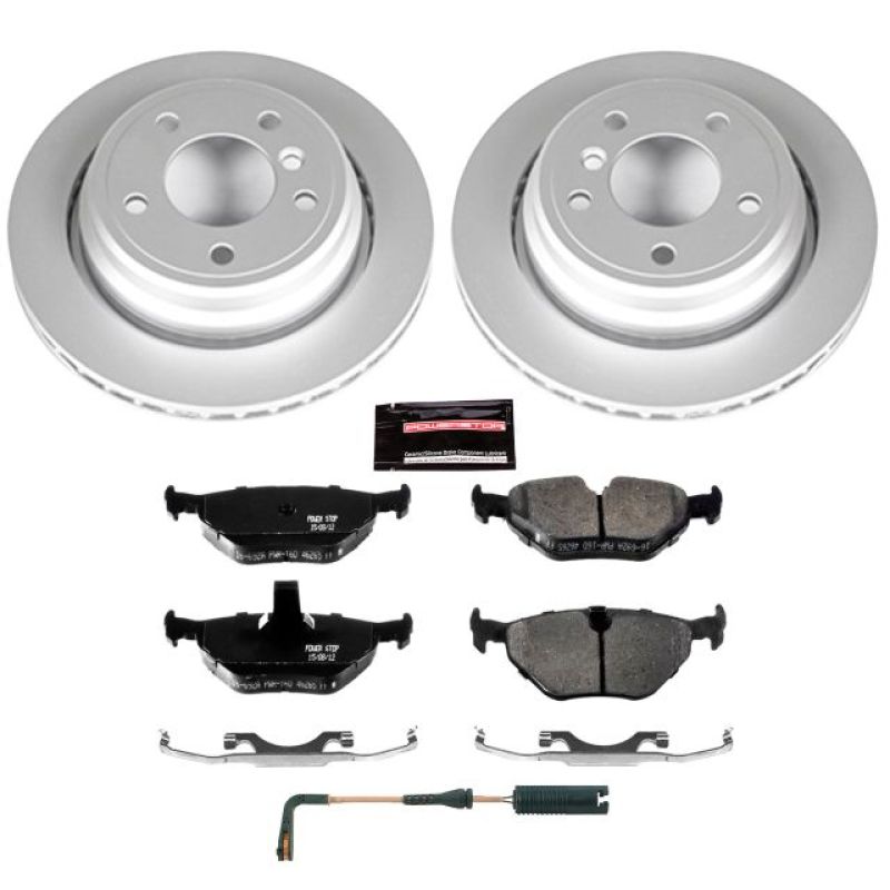 Power Stop 01-03 BMW 525i Rear Z23 Evolution Sport Coated Brake Kit PowerStop