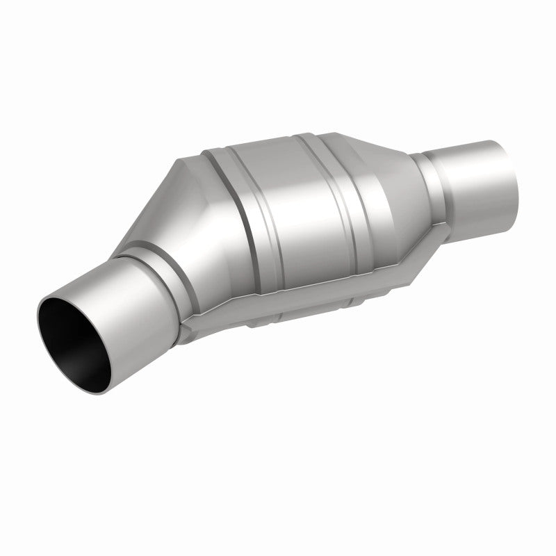 MagnaFlow Conv Univ 2.25in Inlet/Outlet Angled Offset/Center Calif OBDII Magnaflow