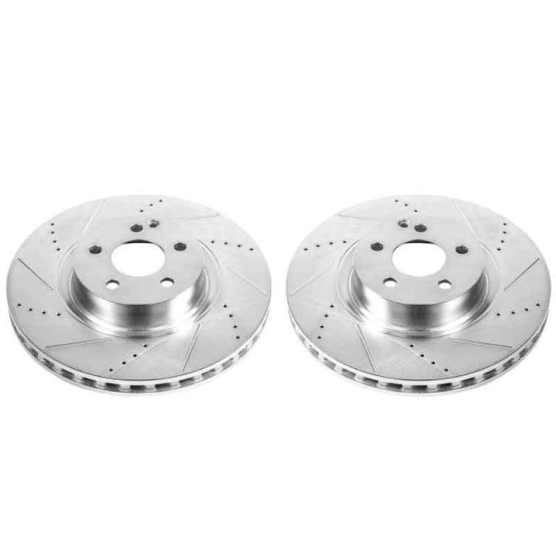 Power Stop 07-08 Mercedes-Benz CL550 Front Evolution Drilled & Slotted Rotors - Pair PowerStop