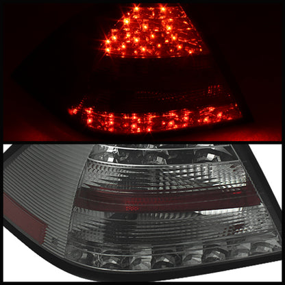 Spyder Mercedes Benz W203 C-Class 05-07 4DR Sedan LED Tail Lights Smoke ALT-YD-MBZC05-LED-SM SPYDER