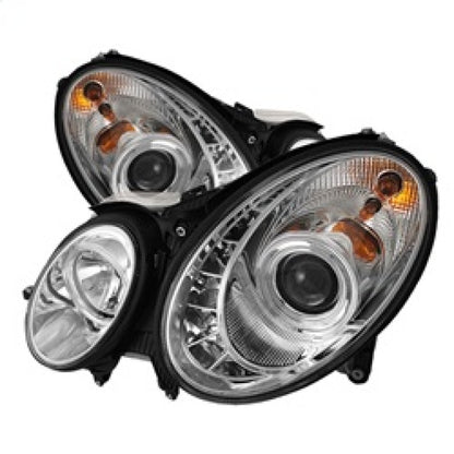 Spyder Mercedes Benz E-Class 03-06 Projector Headlights Halogen - DRL Chrm PRO-YD-MBW21103-DRL-C SPYDER