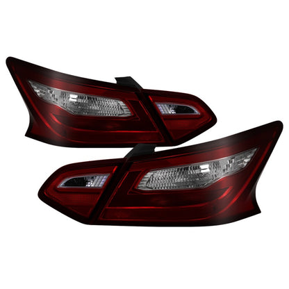 xTune 16-18 Nissan Altima 4DR OEM Tail Light - Red Smoke (ALT-JH-NA16-4D-RSM) SPYDER