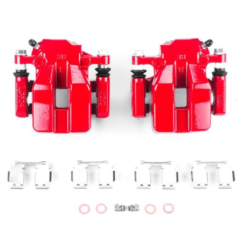 Power Stop 12-18 Toyota RAV4 Rear Red Calipers w/Brackets - Pair PowerStop