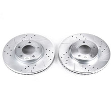 Load image into Gallery viewer, Power Stop 07-08 Ford Edge Front Evolution Drilled &amp; Slotted Rotors - Pair