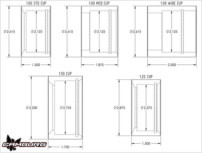 Camburg 1in. 4130 Uniball Cup (1.50in. width) Camburg