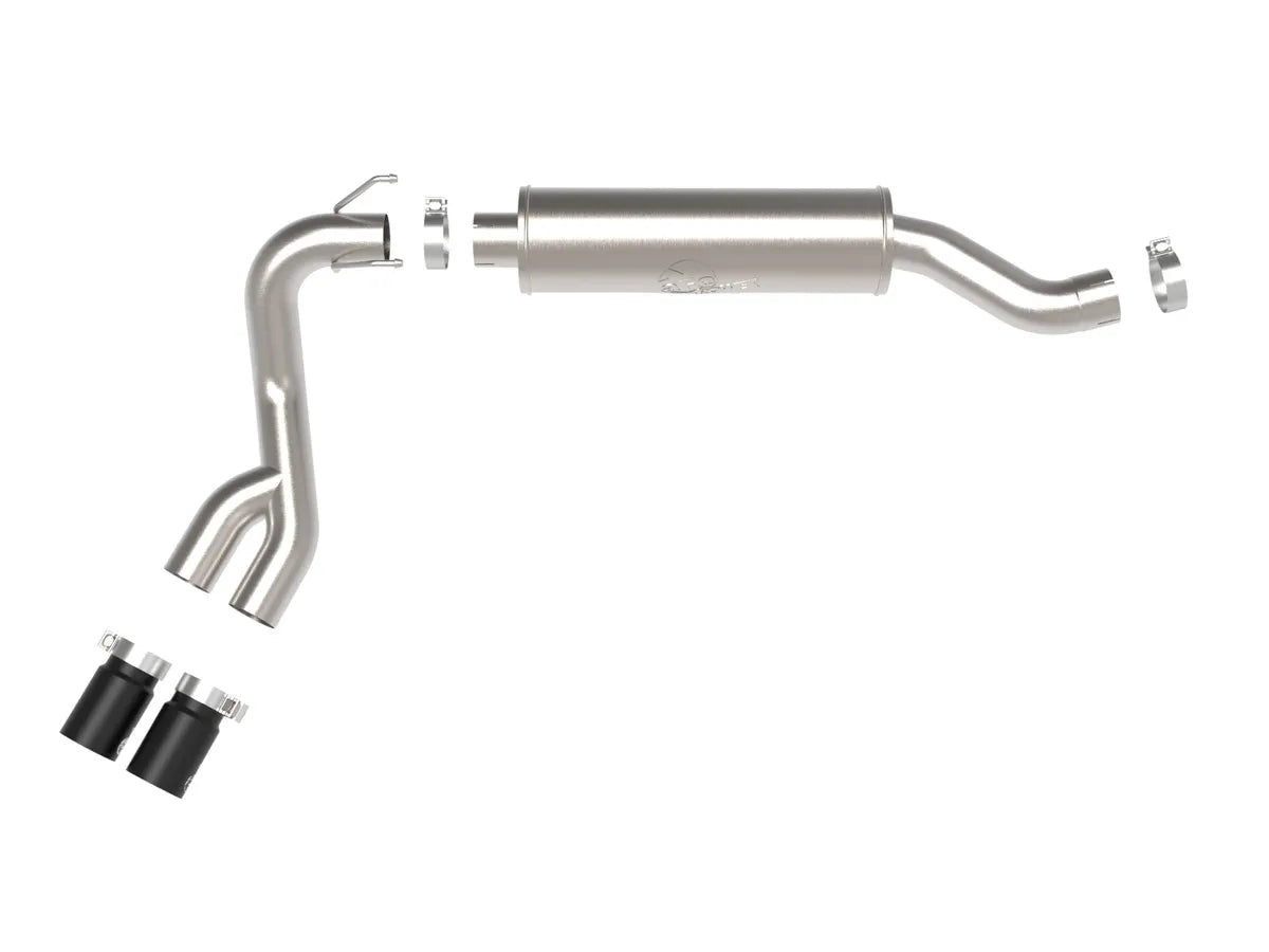 aFe POWER Rebel Series 3.5in SS Cat Back Exhaust w/Black Tips 19-21 RAM V8-6.4L Hemi