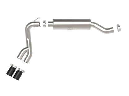 aFe POWER Rebel Series 3.5in SS Cat Back Exhaust w/Black Tips 19-21 RAM V8-6.4L Hemi