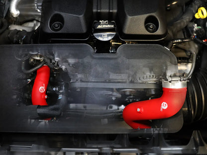 aFe BladeRunner Aluminum Hot and Cold Charge Pipe Kit Red - 46-20744-R