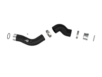 afe BladeRunner 2-1/2 IN Aluminum Hot Charge Pipe Black - 46-20748-B