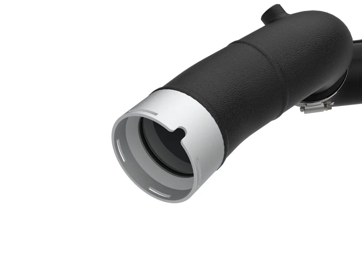afe BladeRunner 2-1/2 IN Aluminum Hot Charge Pipe Black - 46-20748-B