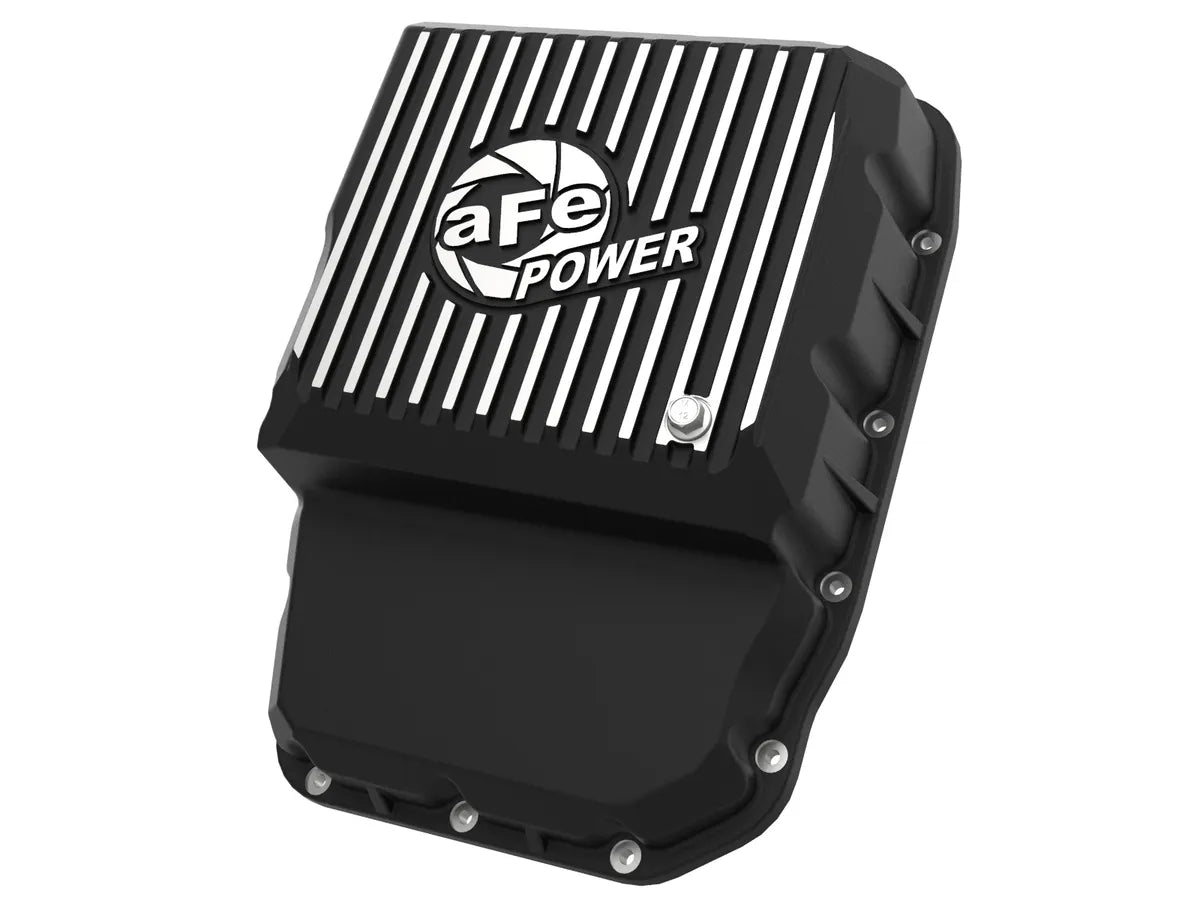 aFe POWER Pro Series Transmission Pan Black w/ Machined Fins - 46-70062