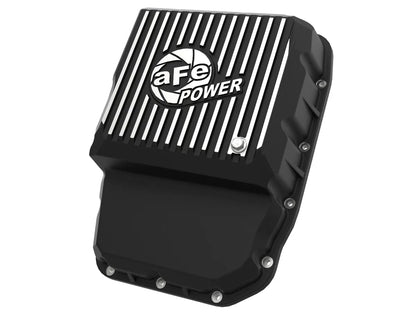 aFe POWER Pro Series Transmission Pan Black w/ Machined Fins - 46-70062