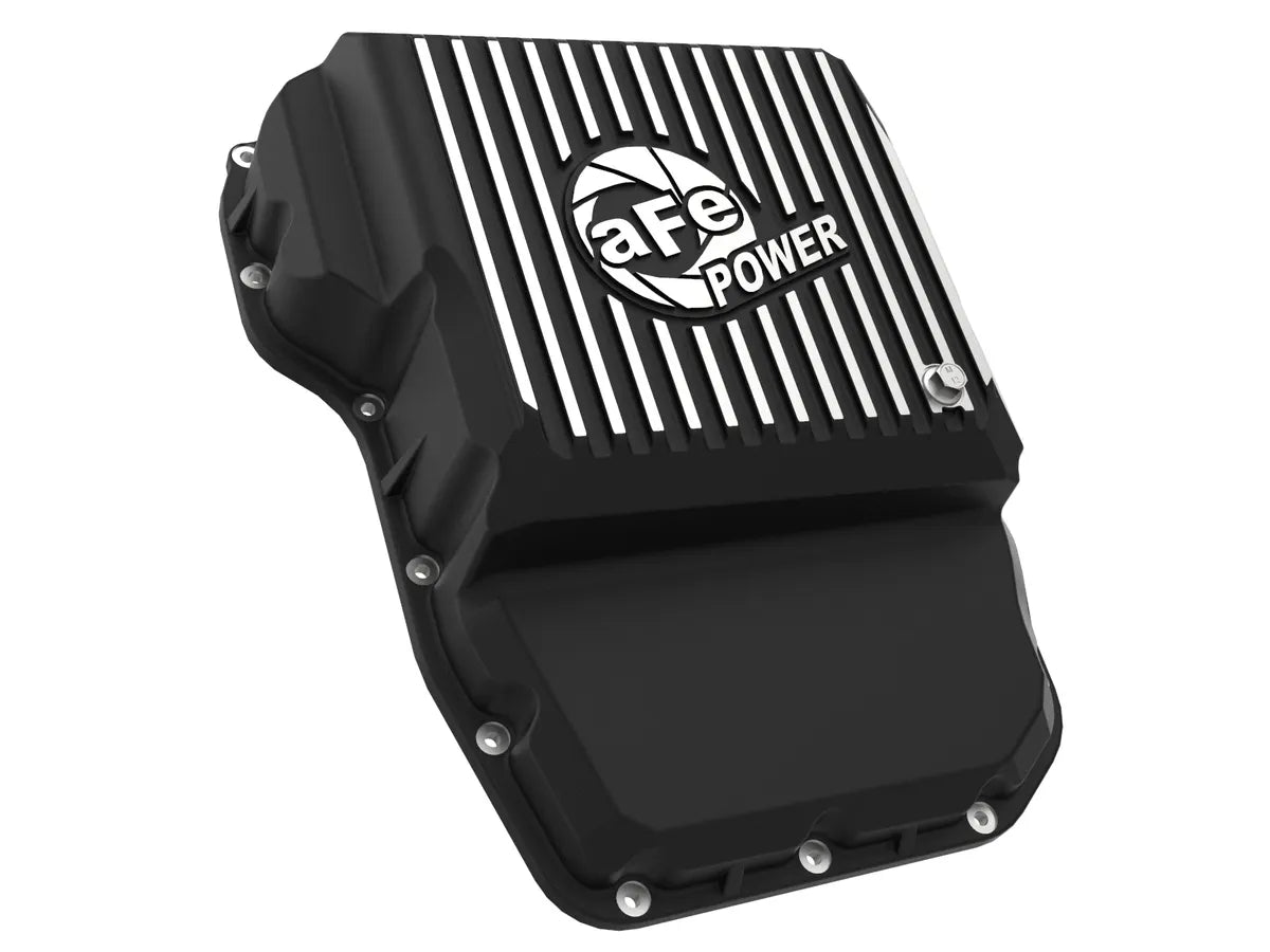 aFe POWER Pro Series Transmission Pan Black w/ Machined Fins - 46-70062