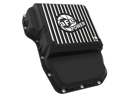 aFe POWER Pro Series Transmission Pan Black w/ Machined Fins - 46-70062