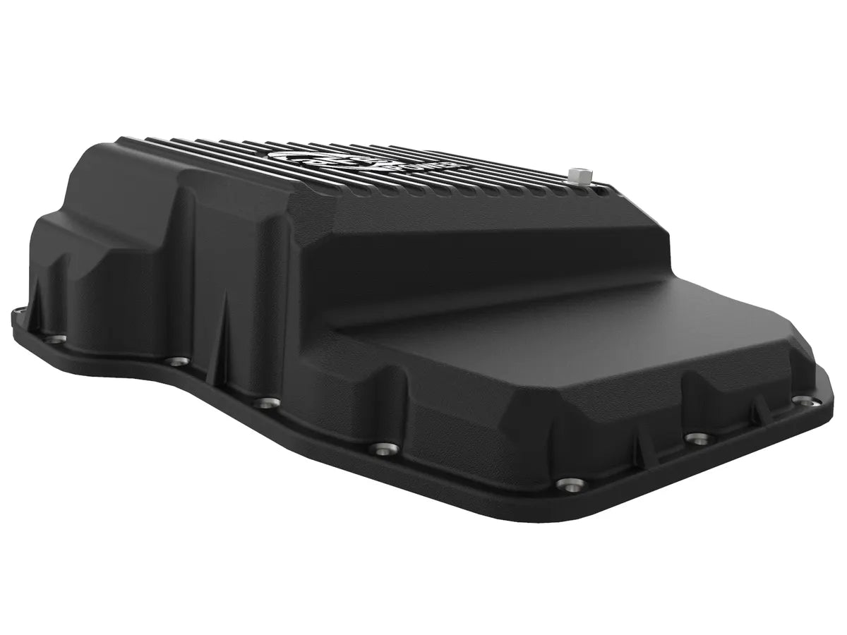 aFe POWER Pro Series Transmission Pan Black w/ Machined Fins - 46-70062