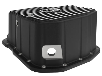 aFe POWER Pro Series Engine Oil Pan Black w/ Machined Fins - 46-71070B