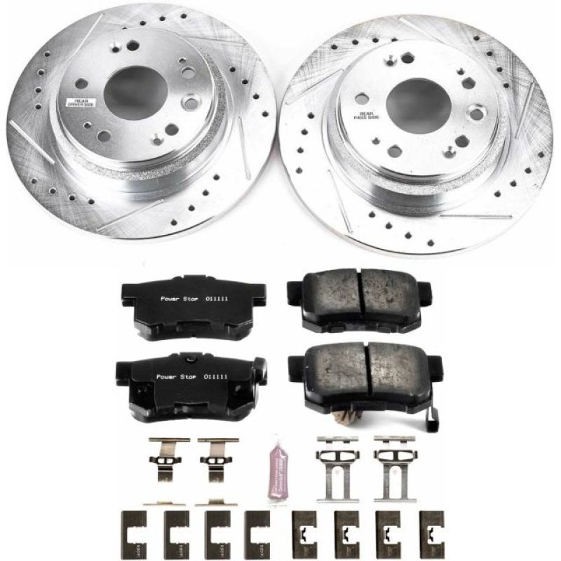 Power Stop 02-04 Acura RL Rear Z23 Evolution Sport Brake Kit PowerStop