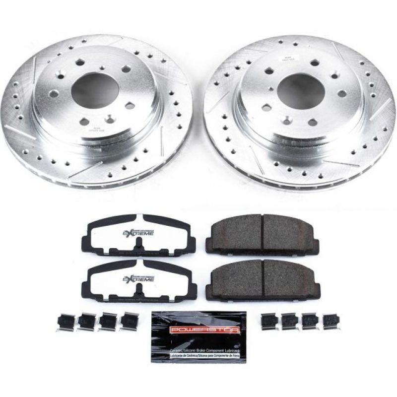 Power Stop 86-91 Mazda RX-7 Rear Z26 Street Warrior Brake Kit PowerStop